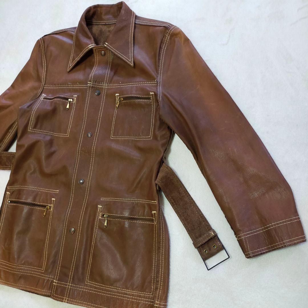 状態◎70SリーバイスビッグEスエードサファリジャケットリバーシブル