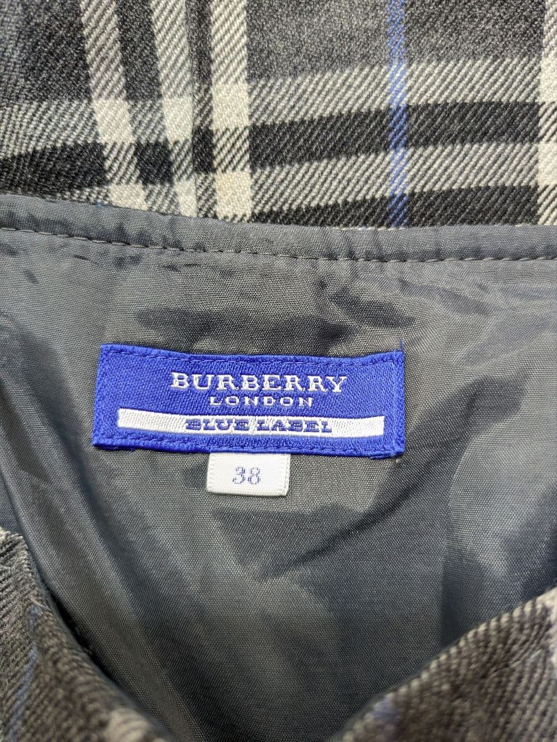 新品 BURBERRY BLUE LABEL ノバチェック ウールスカート M