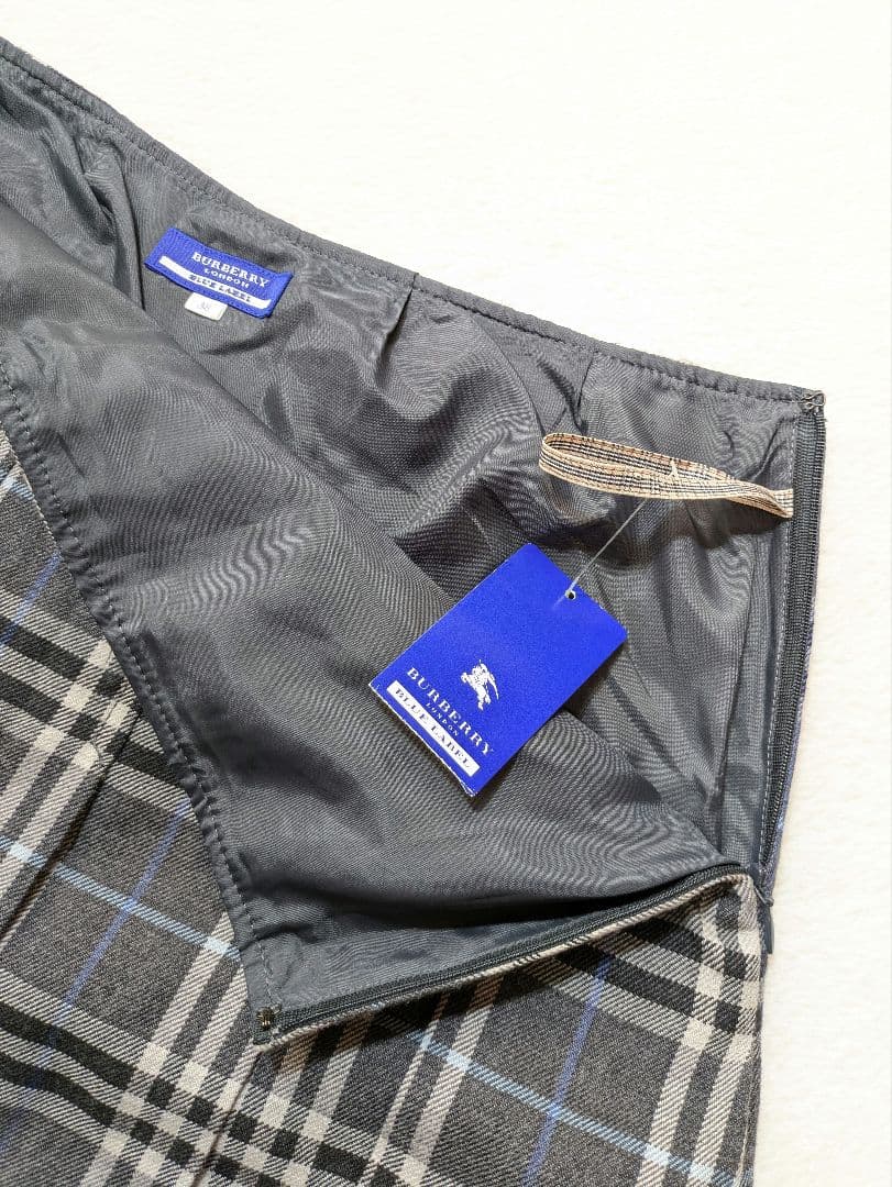 新品 BURBERRY BLUE LABEL ノバチェック ウールスカート M
