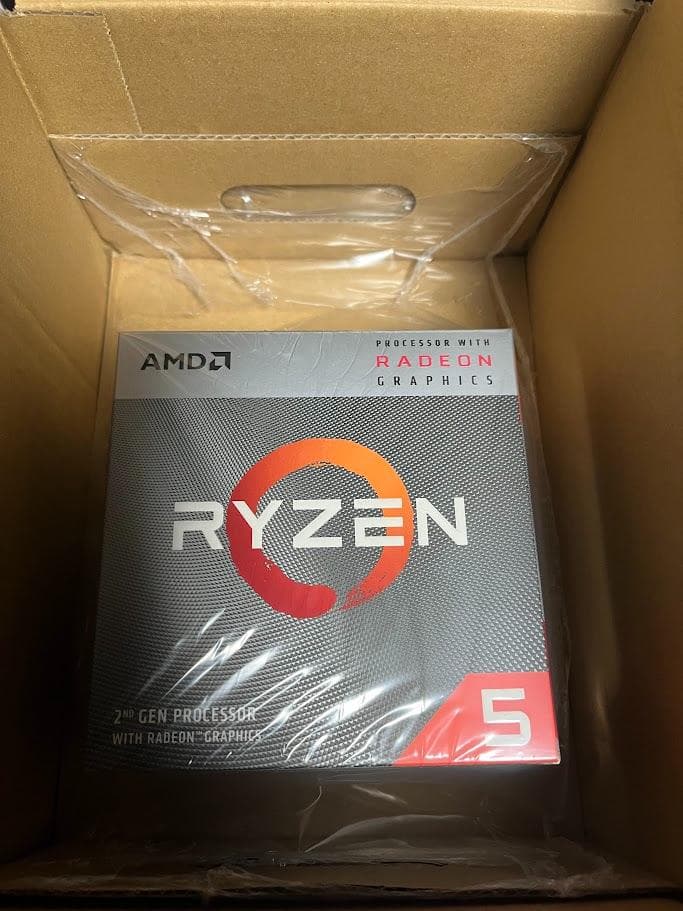 CPU AMD Ryzen 5 3400G BOX AMD RYZEN 5 3400G 4-Core 3.7 GHz (Boost) Desktop Processor