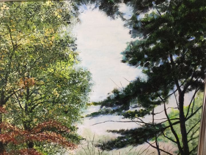 自作画　北海道大学キャンパス　油絵