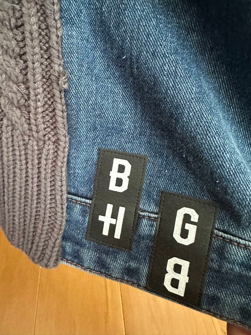 ジャケット・アウター BAGARCH KNIT COMBI DENIM JKT