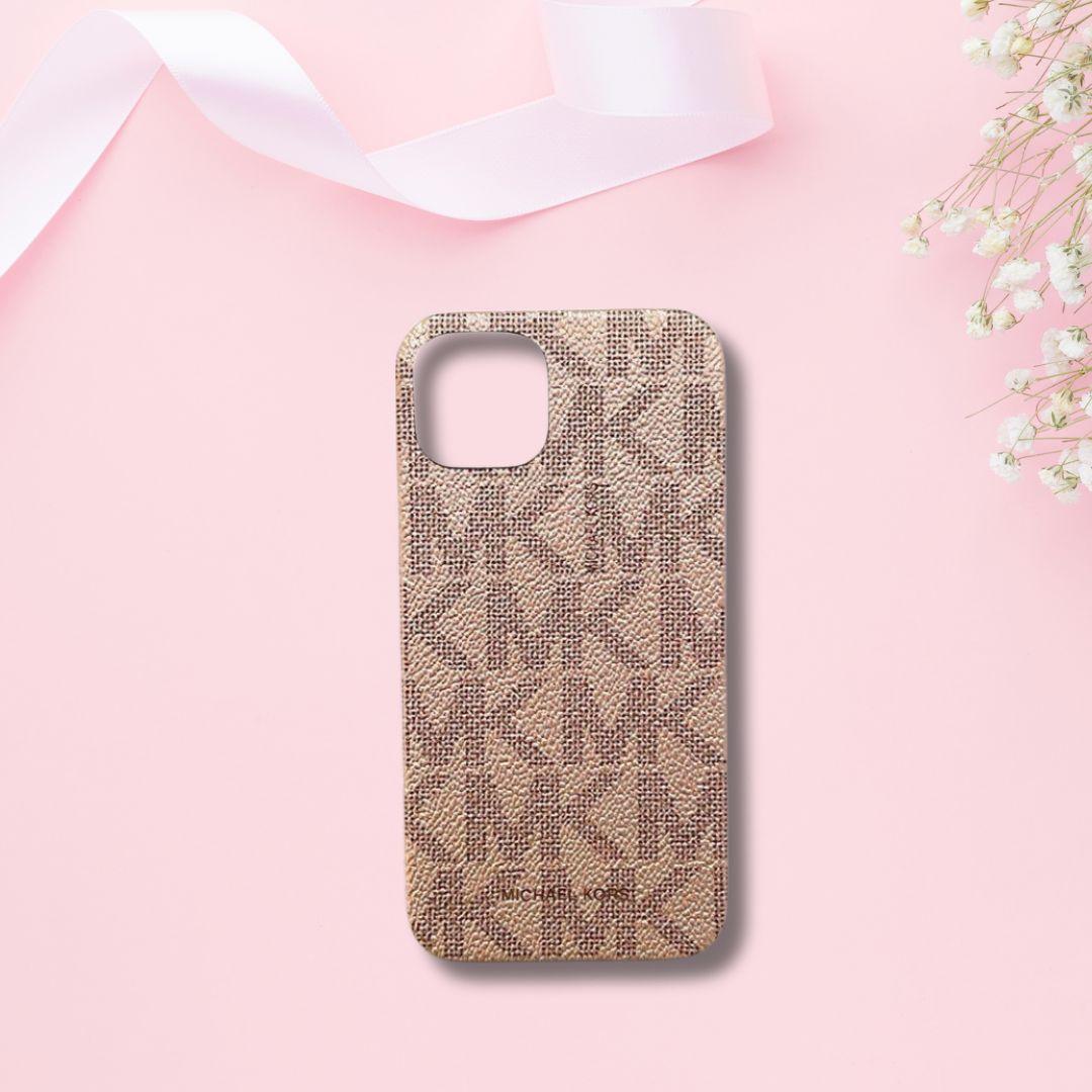 マイケルコース iPhone13 対応 ケース ローズ ロゴ