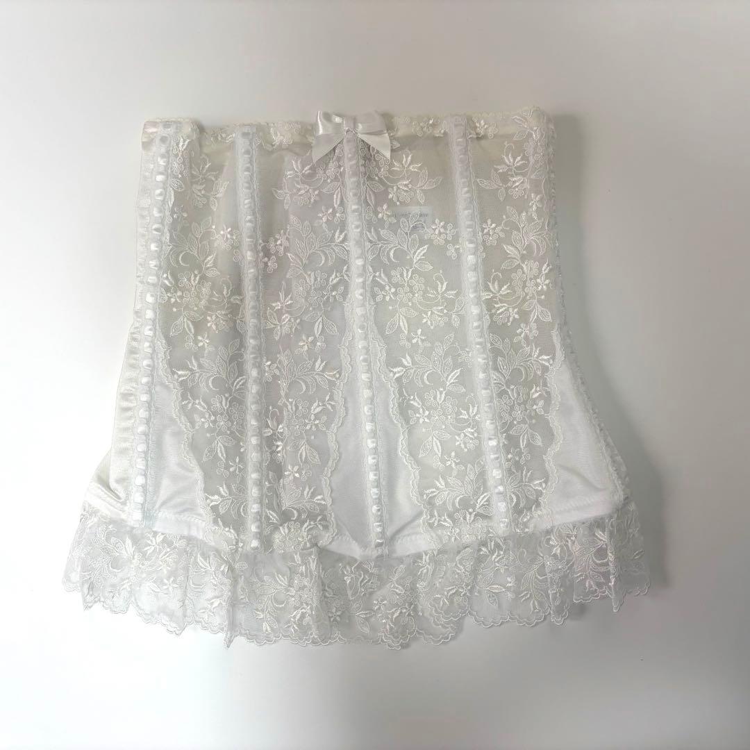 極美品 セモアブライダルインナー ホワイト ウェディングドレス 結婚式 収納袋付