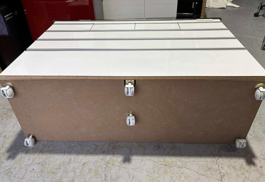 りん 昇光家具のステンレストップキッチンカウンターコンセントキャスター付き