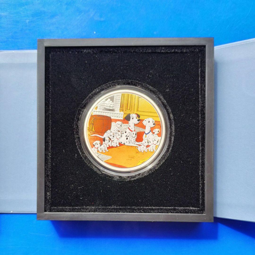 101匹わんちゃん「ファミリー」2ドルカラー銀貨（2022年ニウエ