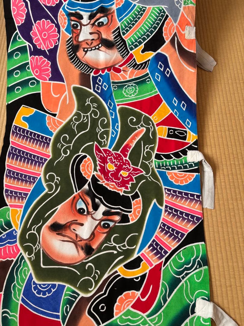 のぼり旗 5人武者 当時物 71✖️750 1－5