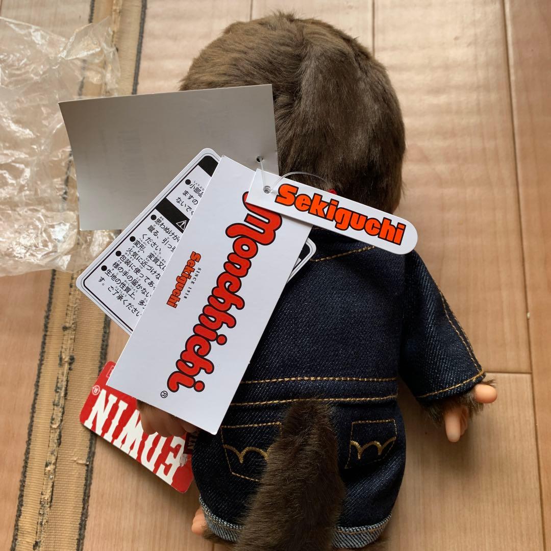 限定 希少品モンチッチ EDWIN コラボ デニム オーバーオールMサイズ