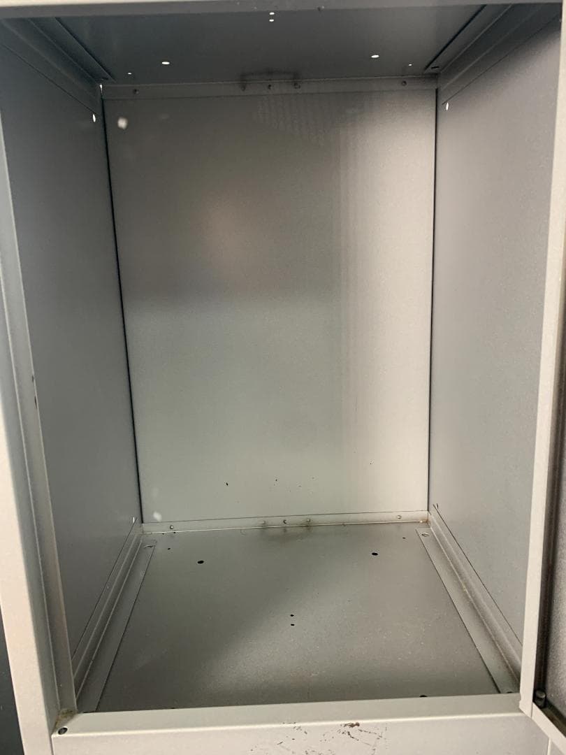 K☆1041 BISLEY ビスレー ロッカー BOX 1ドア シルバー 鍵付き