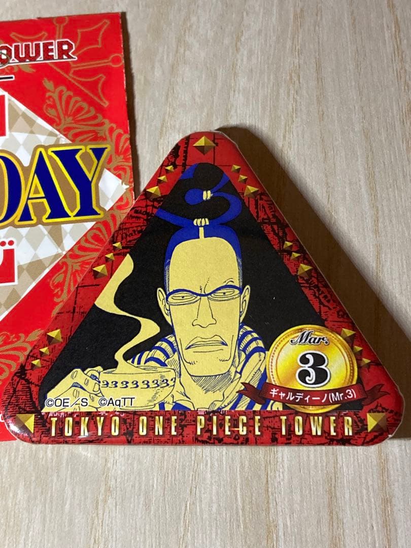 トンガリバースデー缶バッジ Mr.3