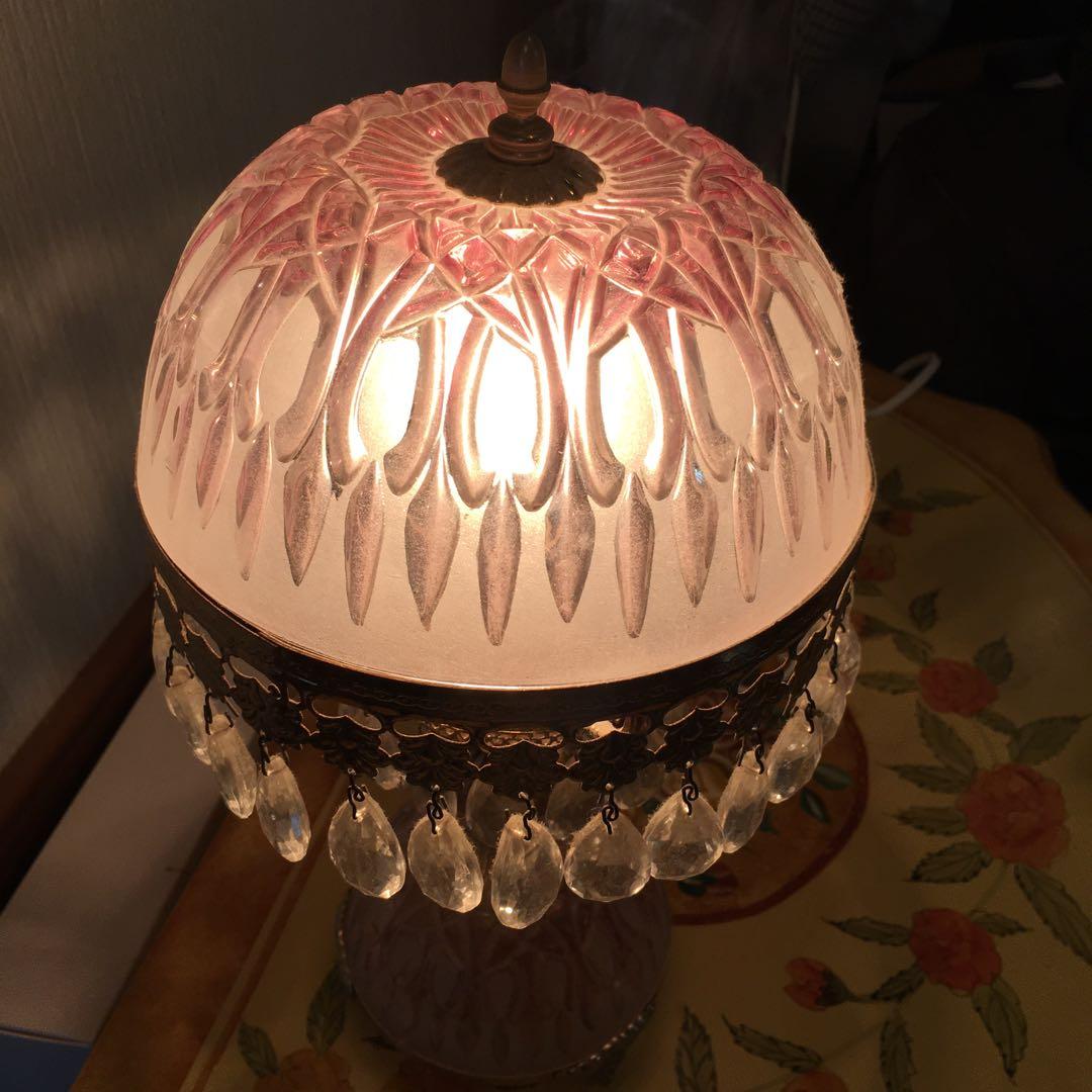 照明 ガラス フランス アンティーク 美術品