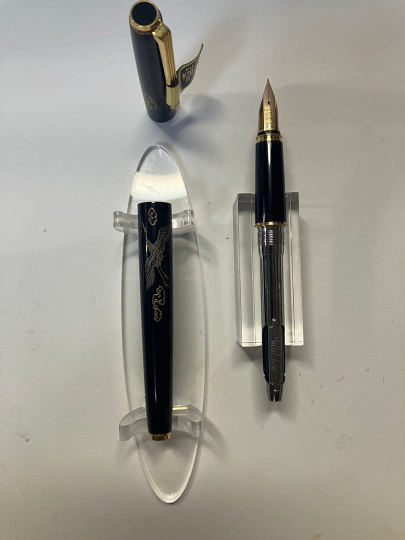 Pilot 蒔絵万年筆 鶴 字幅F 1970´s