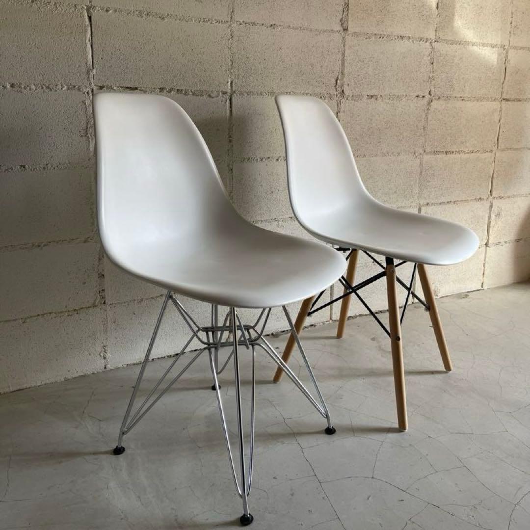 ラウンドテーブル　シェルチェア 3点セット　ミッドセンチュリー　カフェテーブル