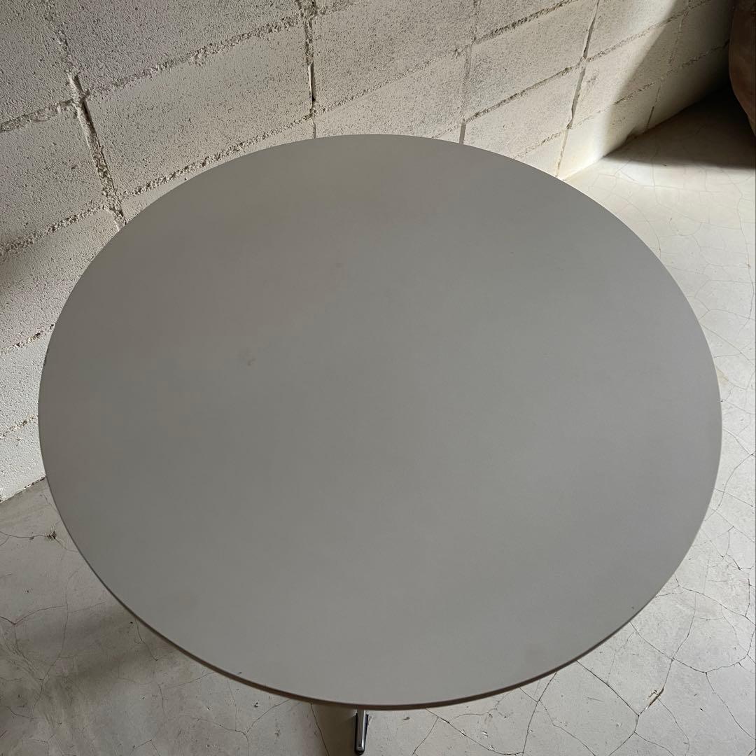 ラウンドテーブル　シェルチェア 3点セット　ミッドセンチュリー　カフェテーブル