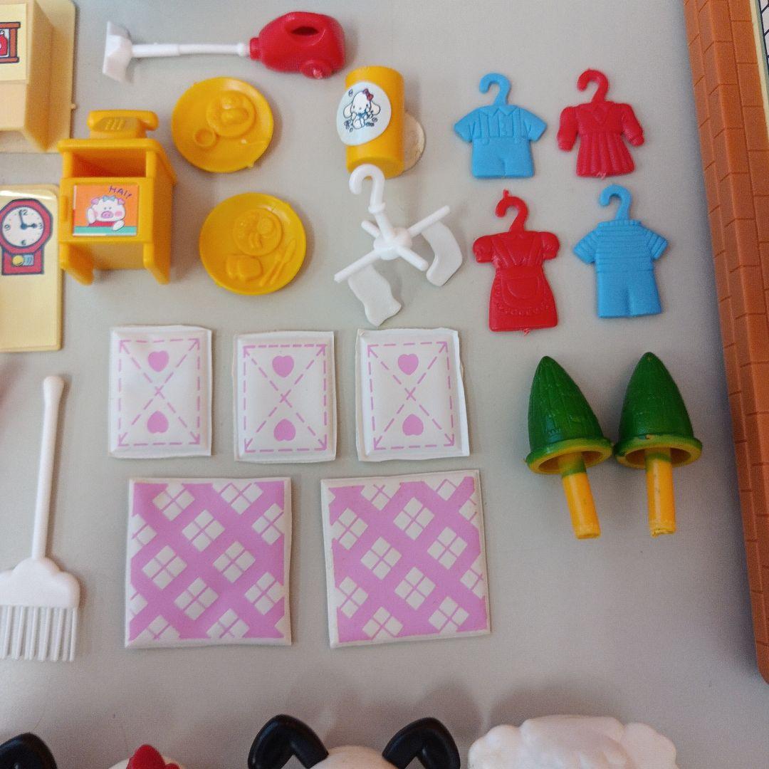 不足品なし】サンリオ トッピーとクッピーの時計のおうち レトロ