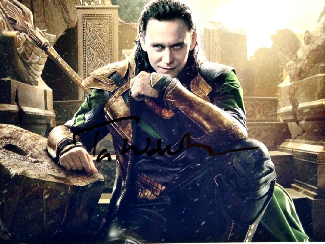 トム・ヒドルストン ロキ サイン ロキ トムヒドルストン 直筆サイン