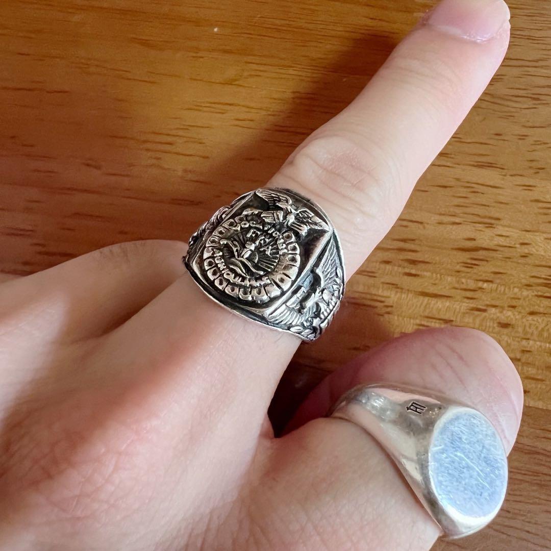 希少★Vintage ヴィンテージ カレッジリング silver925 刻印