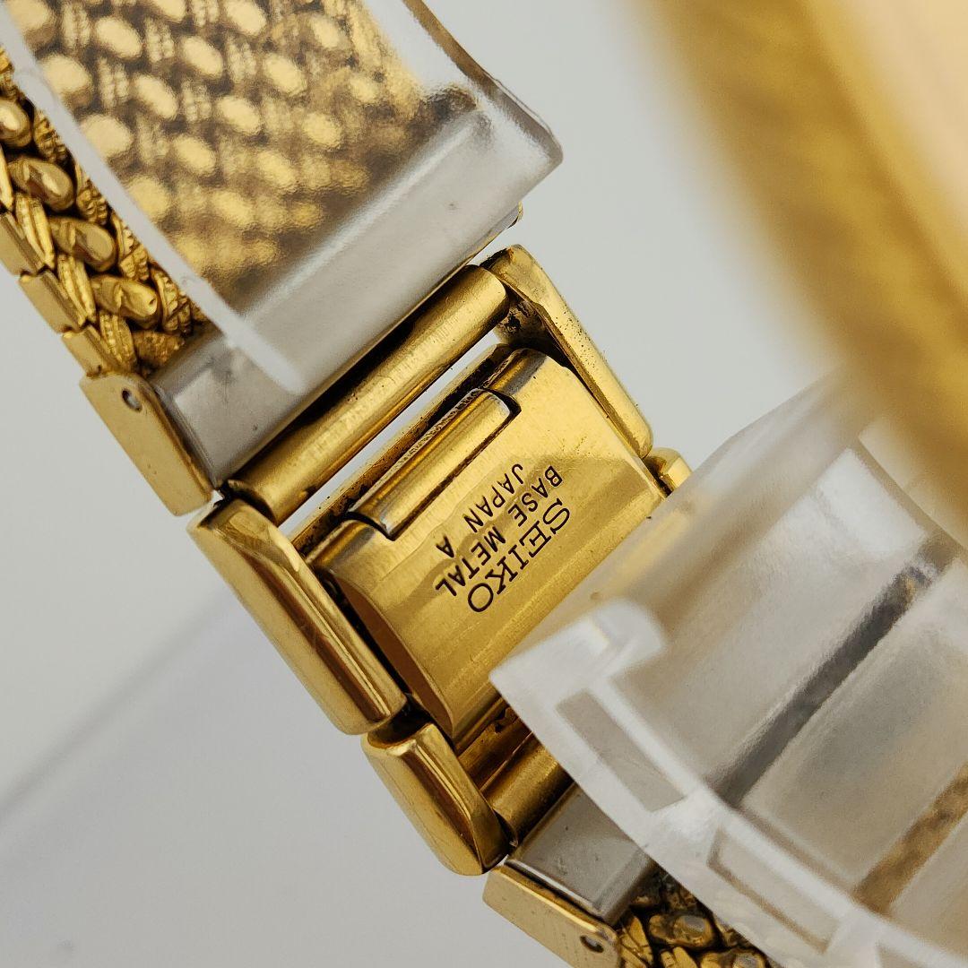 【稼働 新品電池】セイコー ドルチェ 8N40-5040 ゴールド文字盤