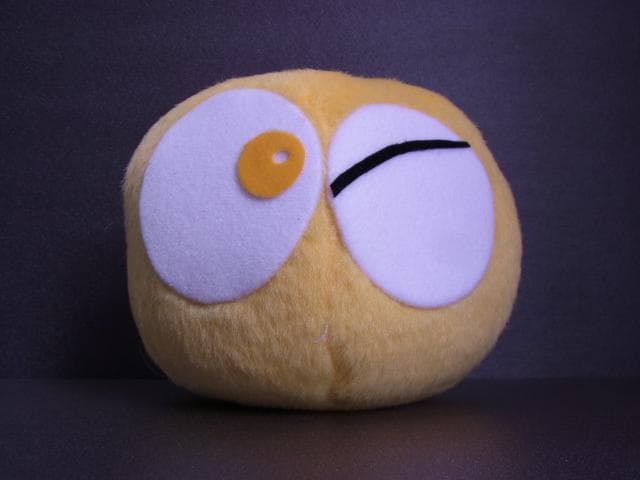 当時物 黄ぷよ ぷよぷよ 元祖ぷよまん本舗 ぬいぐるみ コンパイル 1995