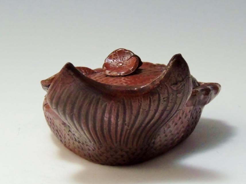 鯛 香炉 置物 古備前 骨董 備前焼 約20cm レア古備前・レア備前焼 骨董品