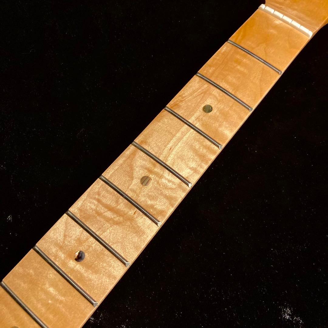 カナダ産フレイムメイプル エレキギターネック テレキャス