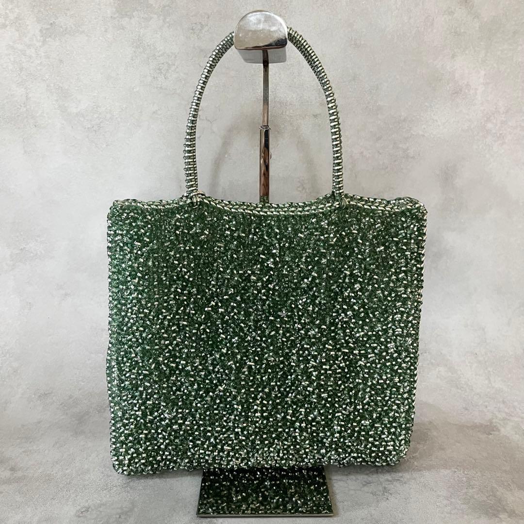 【未使用級✨】アンテプリマ　ワイヤー　インナーバッグ・保存袋×2付き　グリーン