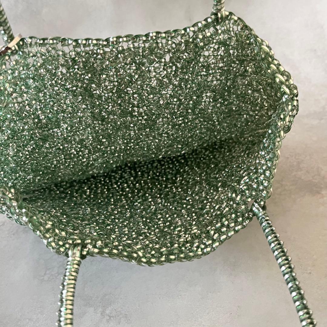 【未使用級✨】アンテプリマ　ワイヤー　インナーバッグ・保存袋×2付き　グリーン