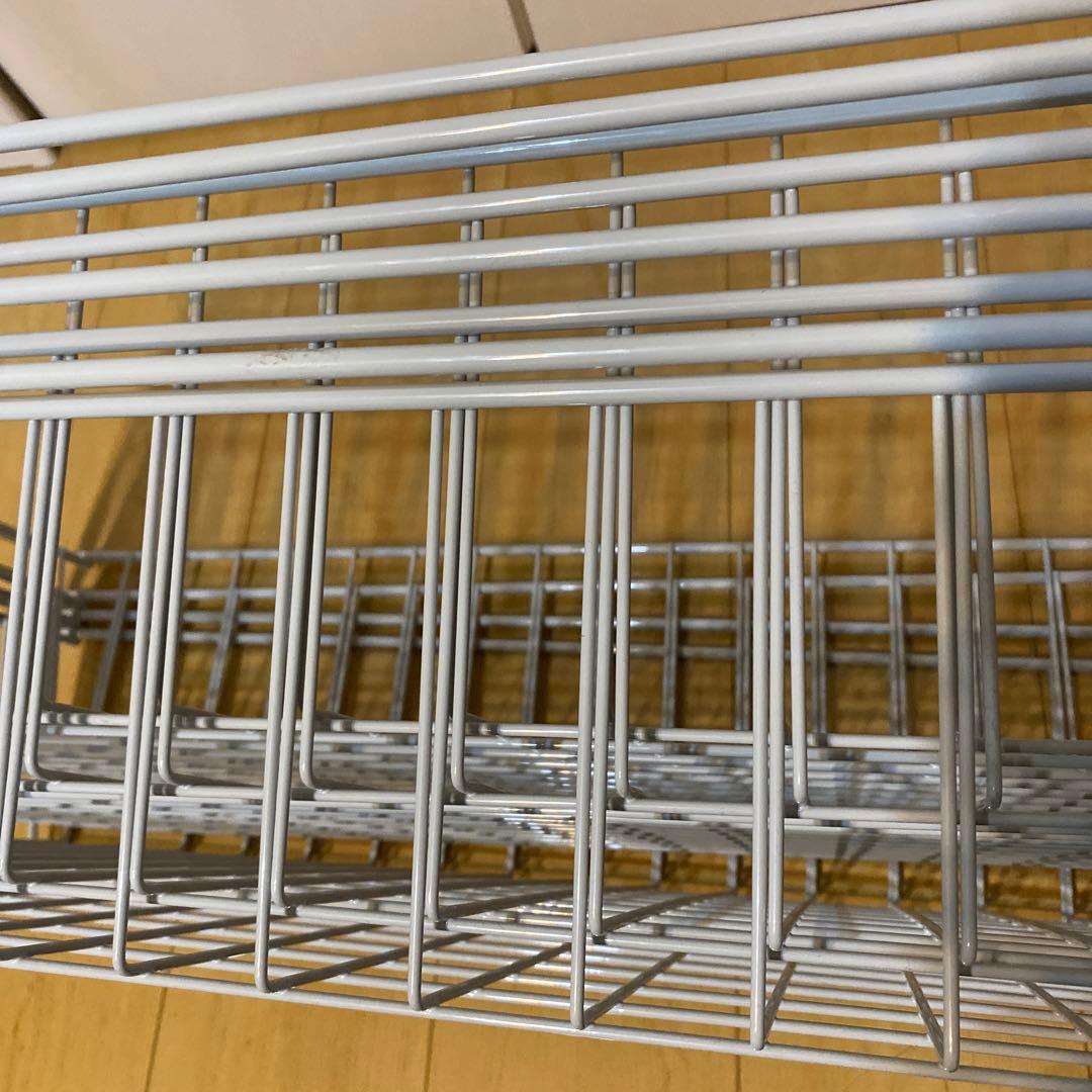 無印良品　シルバー ランドリーラック 追加カゴ　バスケット　84cm 4個セット