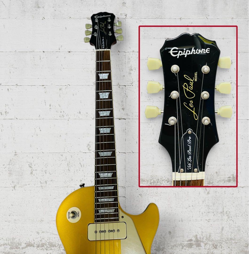 美品）Epiphone 1956 Les Paul Gold Top P90