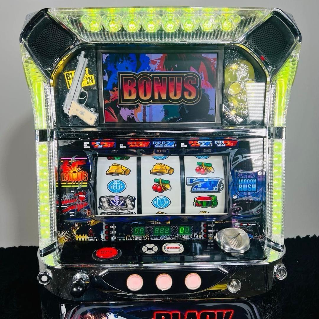 スパイキー ブラックラグーン 5号機 スロット 実機 白ロム付き 家スロ