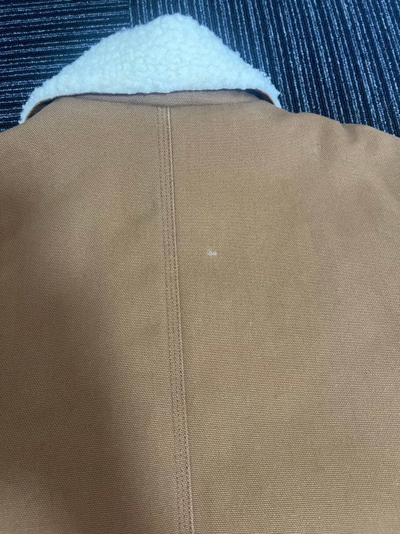 早いもの勝ち！カーハートWIP☆ワンポイントロゴ　裏地ボア　ダックカバーオール