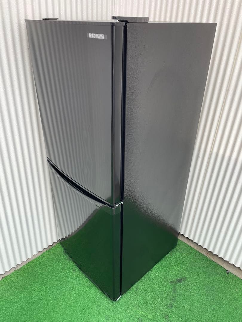 876 アイリスオーヤマ 2ドア冷蔵庫 右開き ブラック 一人暮らし 単身
