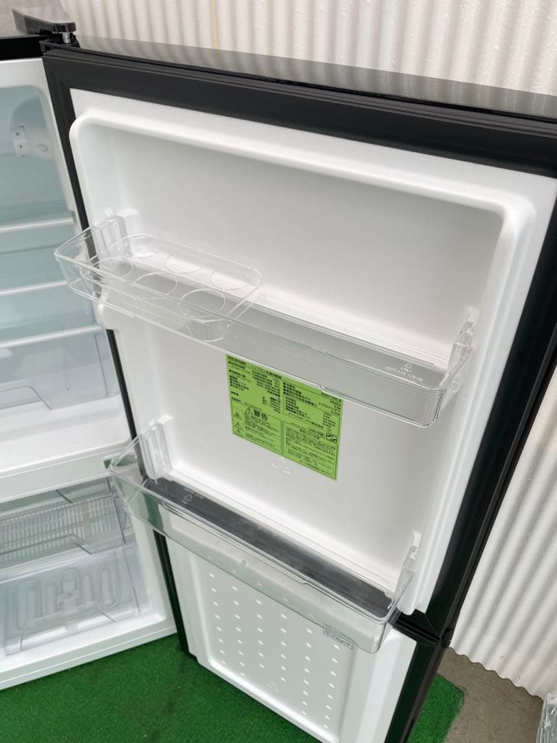 876 アイリスオーヤマ 2ドア冷蔵庫 右開き ブラック 一人暮らし 単身