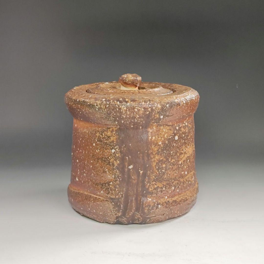 ウ231 水指『古来窯 上田光春』『信楽 水指 共箱』茶道具 - 工芸品快適