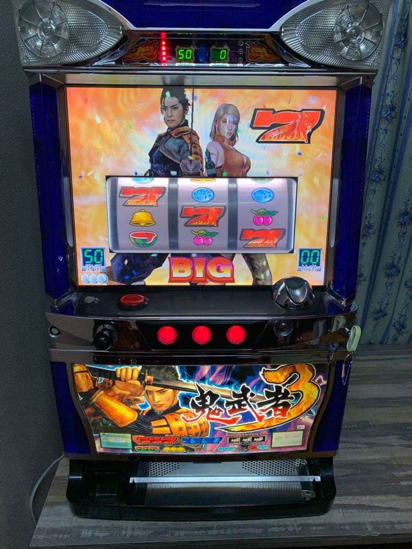 4号機 鬼武者3 コイン不要機 ロデオ 711 初代 パチスロ実機