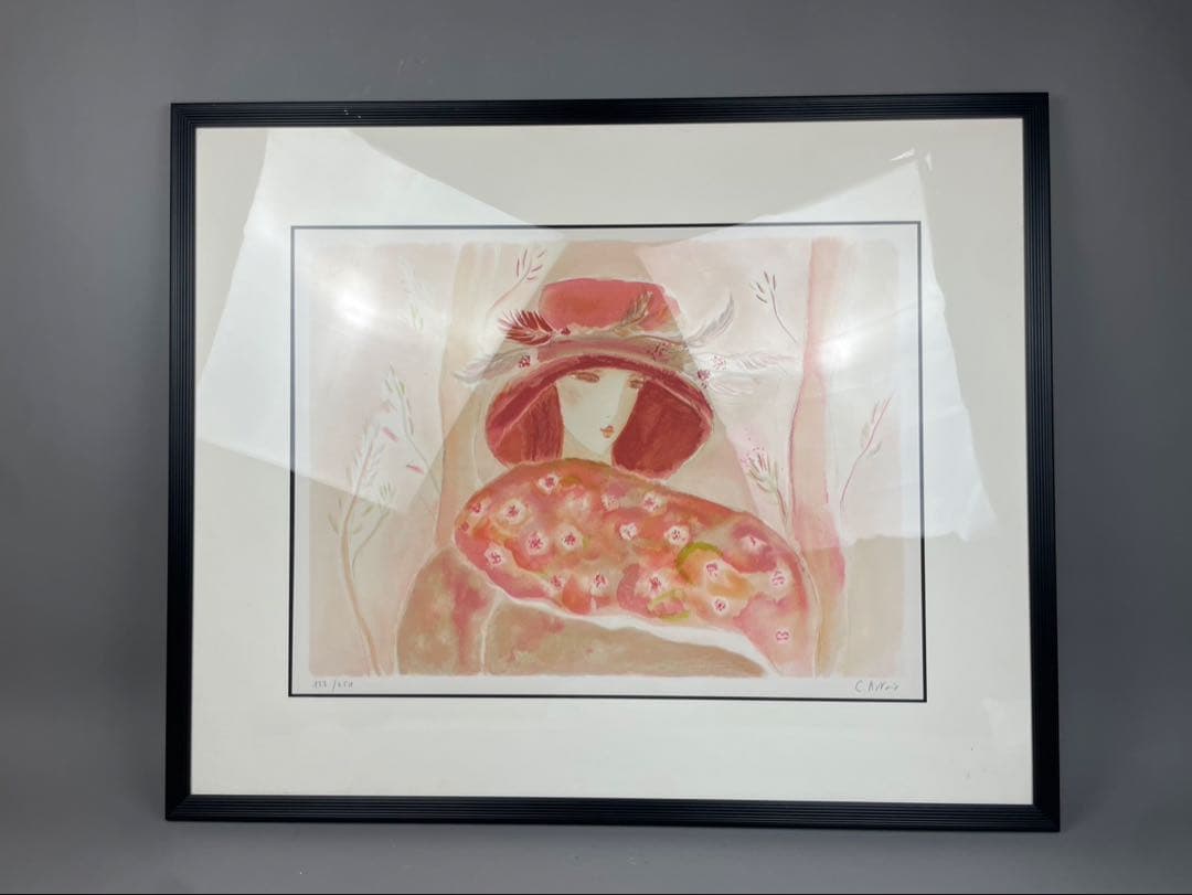 真作保証】クレール・アステックス『マグダレーナ』リトグラフ 直筆