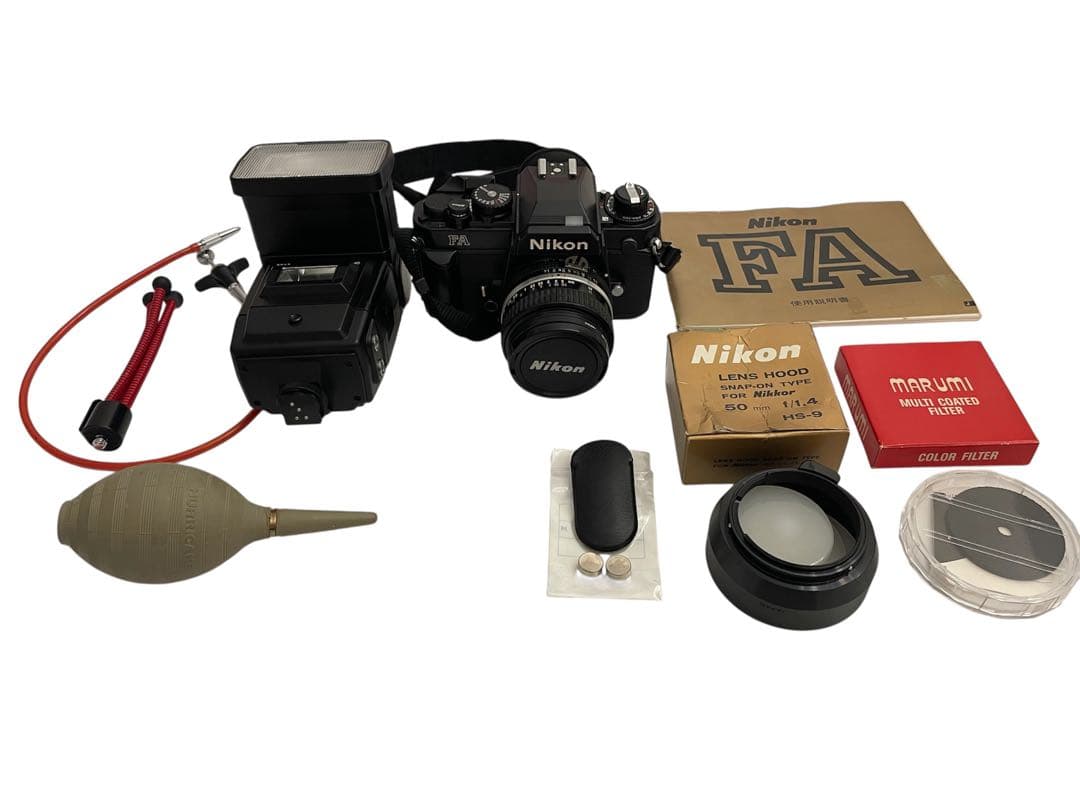 ➁美品 Nikon FA レンズ付き フィルムカメラ ケース付属品あり