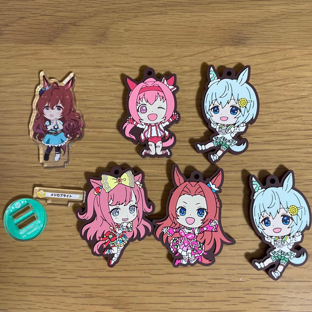 ウマ娘 マグネットラバーストラップ5個 アクリルスタンド 1個セット