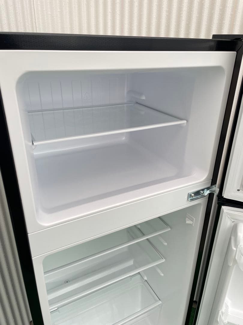 925 ハイアール 130L ブラック 2ドア冷蔵庫 スリム幅 一人暮らし 単身