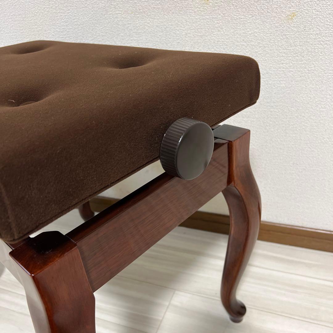 中古極美品】ヤマハピアノ付属椅子木目猫脚（No50同等品）送料込み