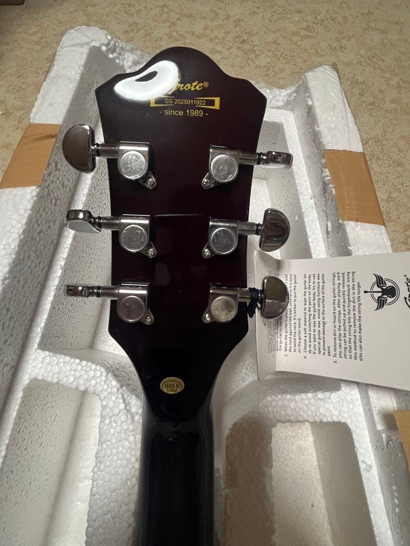 ギター GROTE Jazz Electric Guitar Semi-Hollow