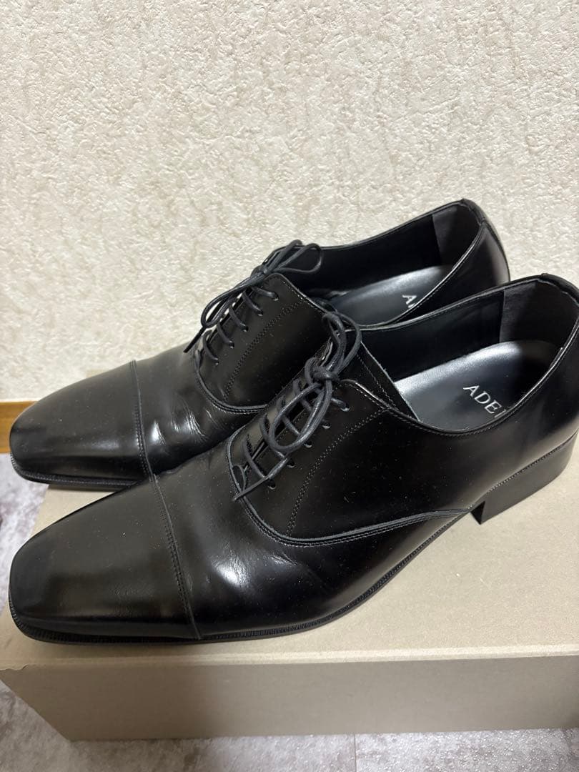 ADELO 6cmUP シークレットシューズ　ストレートチップ