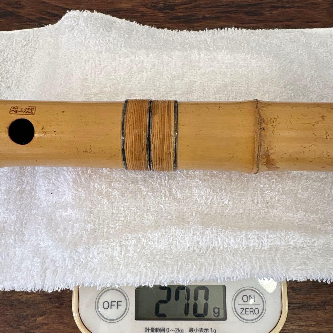 尺八 竹治 銀三線 竹製 琴古流 約42㎝