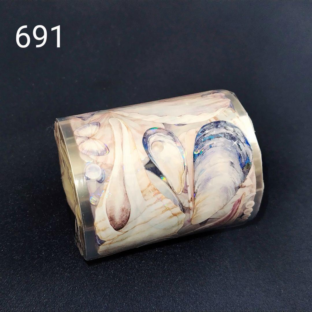 巻売 691☆ 海外 マスキングテープ マステ PET 装飾 貝 海 贝壳光