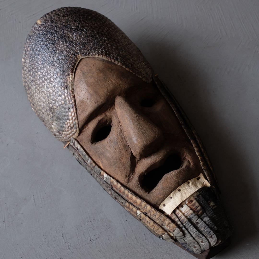 メキシコ 木彫りのマスク 木彫 彫刻 仮面 アート 芸美術 古道具