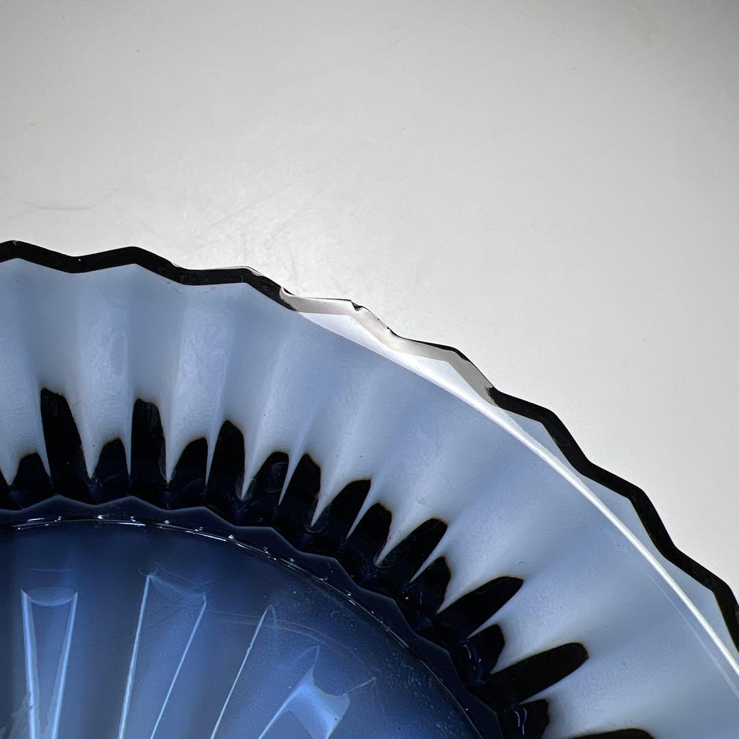 バカラ ミルニュイ ミッドナイトブループレート 幅13㎝ 東Y7-0530⭐︎1F