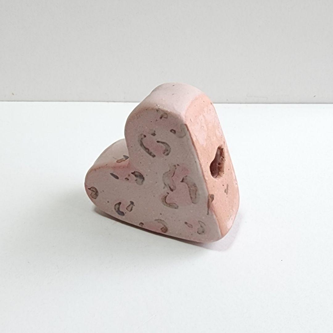 陶器 レオパード ピンクハート ヒョウ柄 インテリア アクアリウム 水槽飾り