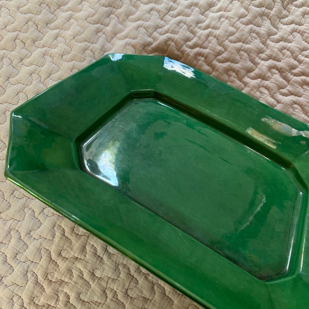 珉平焼 無地 額皿 柄なし