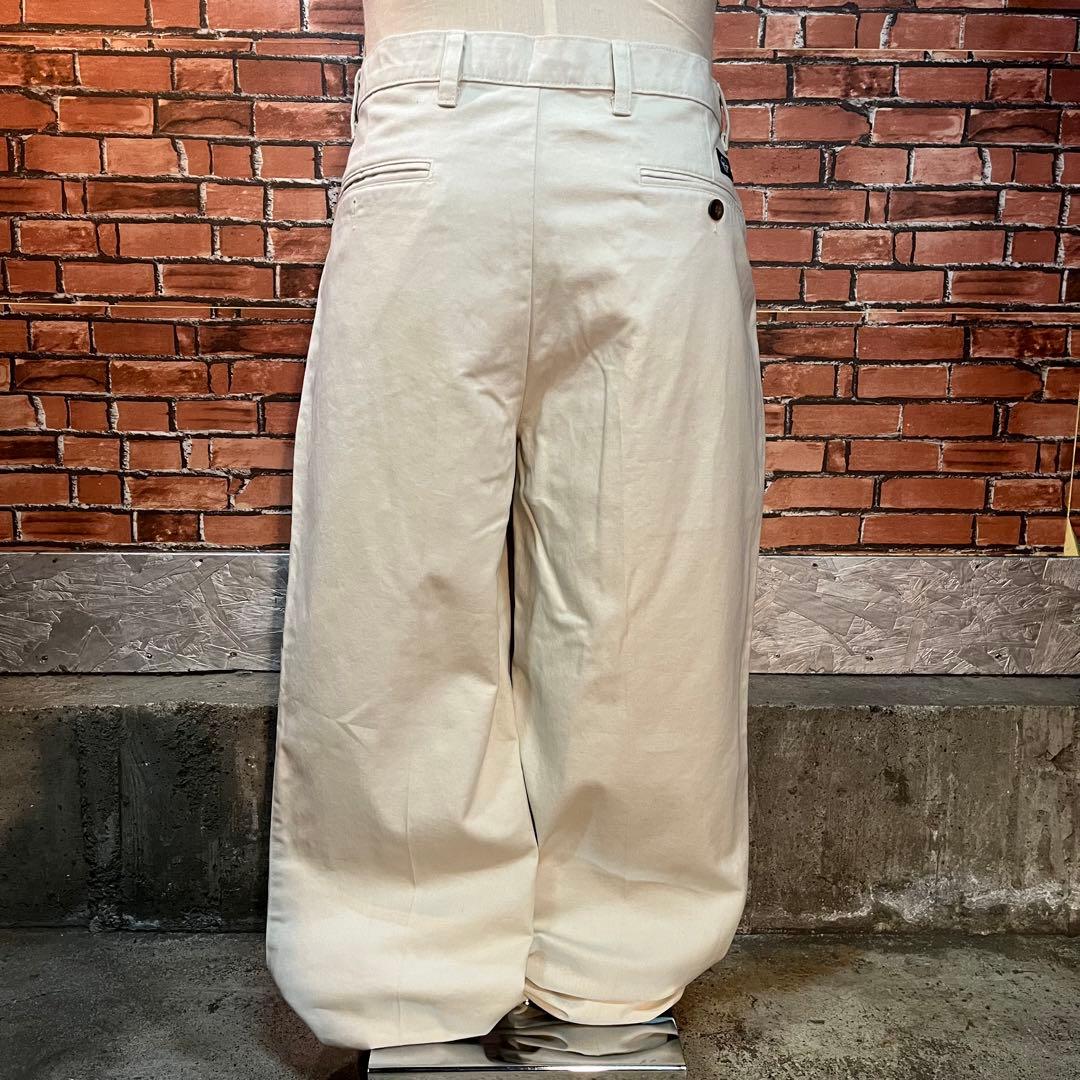 90s 古着 DOCKERS チノパン 2タック ワイド ストレート アメカジ