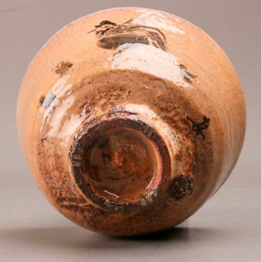 本物保証】十五代 坂倉新兵衛 萩茶碗 仕立箱 共布 井戸茶碗 枇杷色